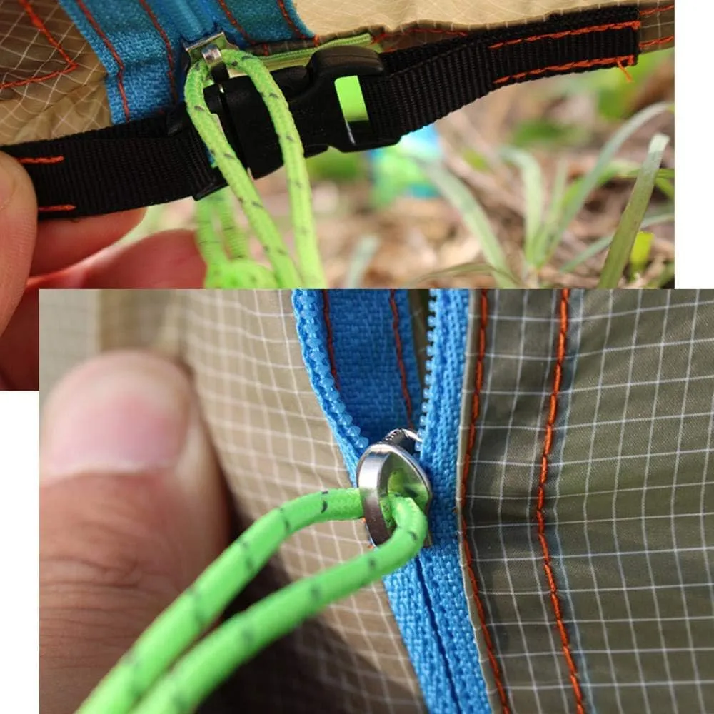 1-4 People Water-Proof 2-Side-Silicon-Coating Flysheet Ultralight 4-Season Tent Inner Tent and Poles (4 People Inner Mesh)