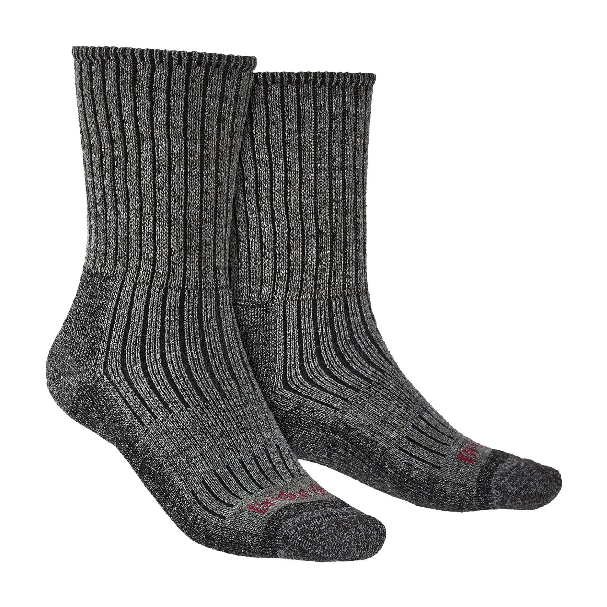 1 Pack Mens Hiking Midweight Merino Wool Cushioned Boot Socks
