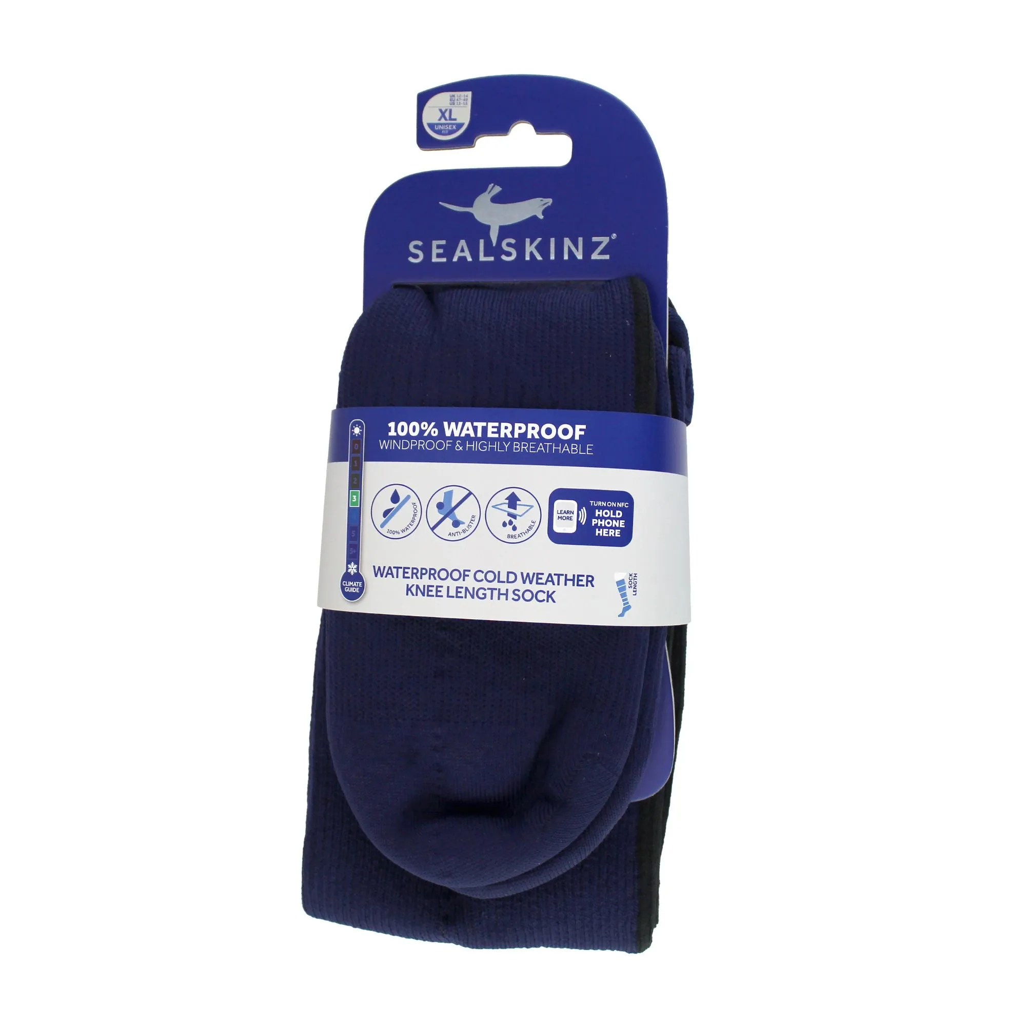 1 Pack Mens Waterproof Cold Weather Knee Socks