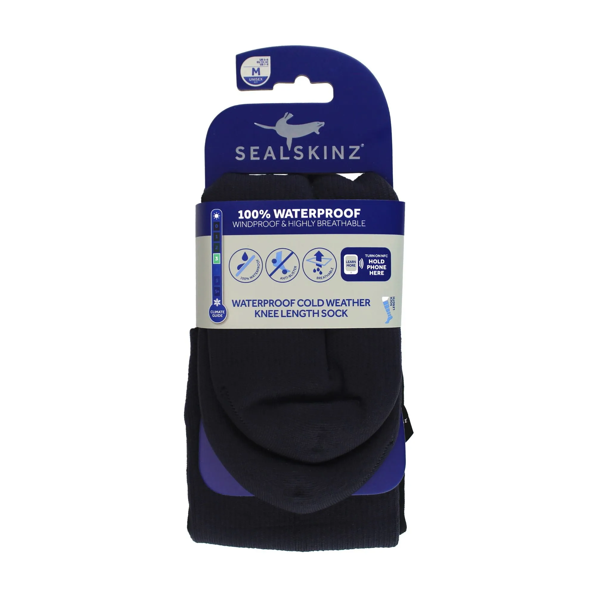 1 Pack Mens Waterproof Cold Weather Knee Socks