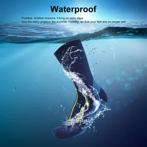 1 pair waterproof elastic breathable wading riding skiing socks