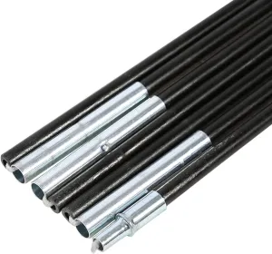 1 Set 2 Pcs Outdoor Camping Fiber Glass Rod Double Tent Pole Support Frames Kit