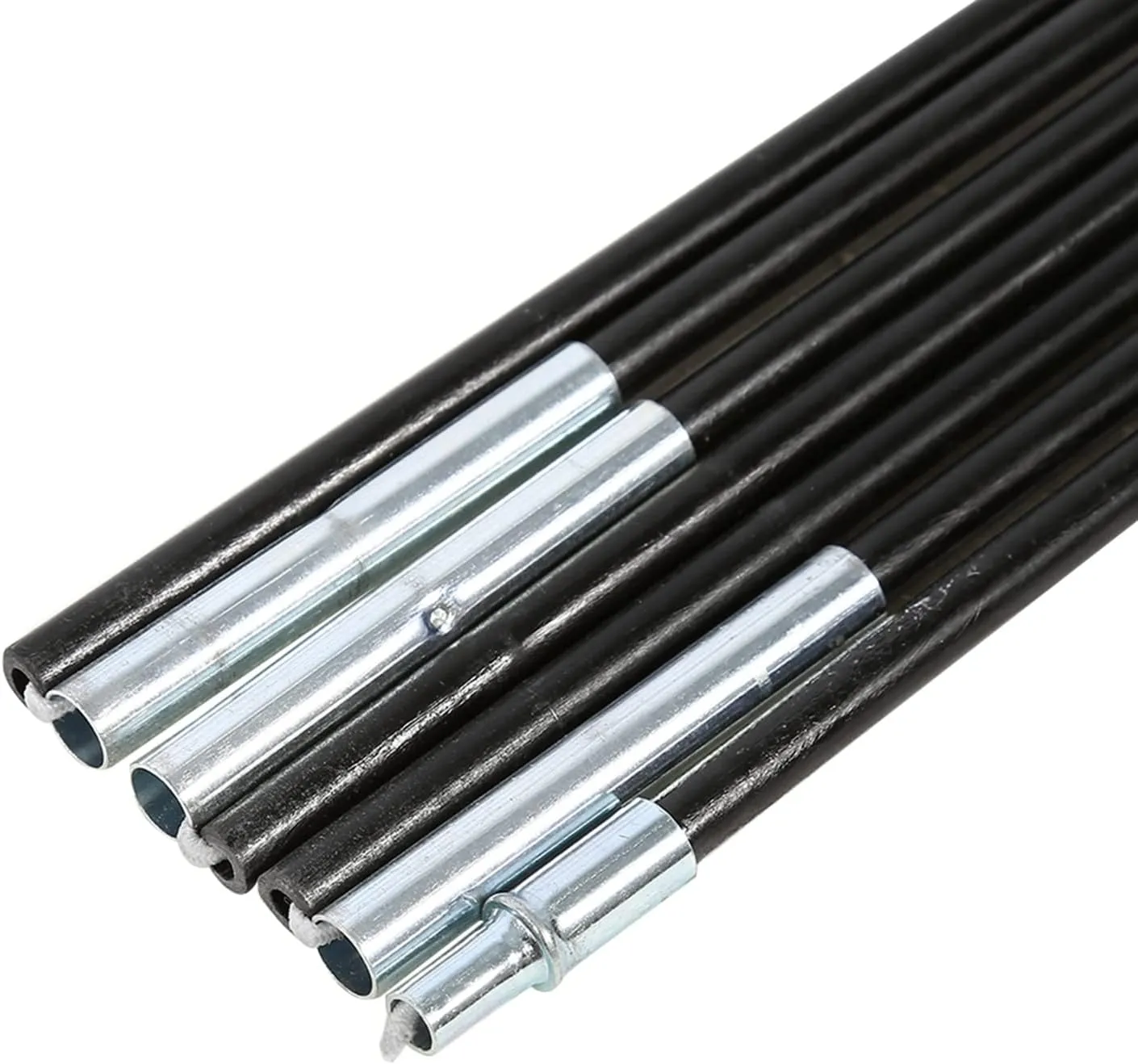 1 Set 2 Pcs Outdoor Camping Fiber Glass Rod Double Tent Pole Support Frames Kit