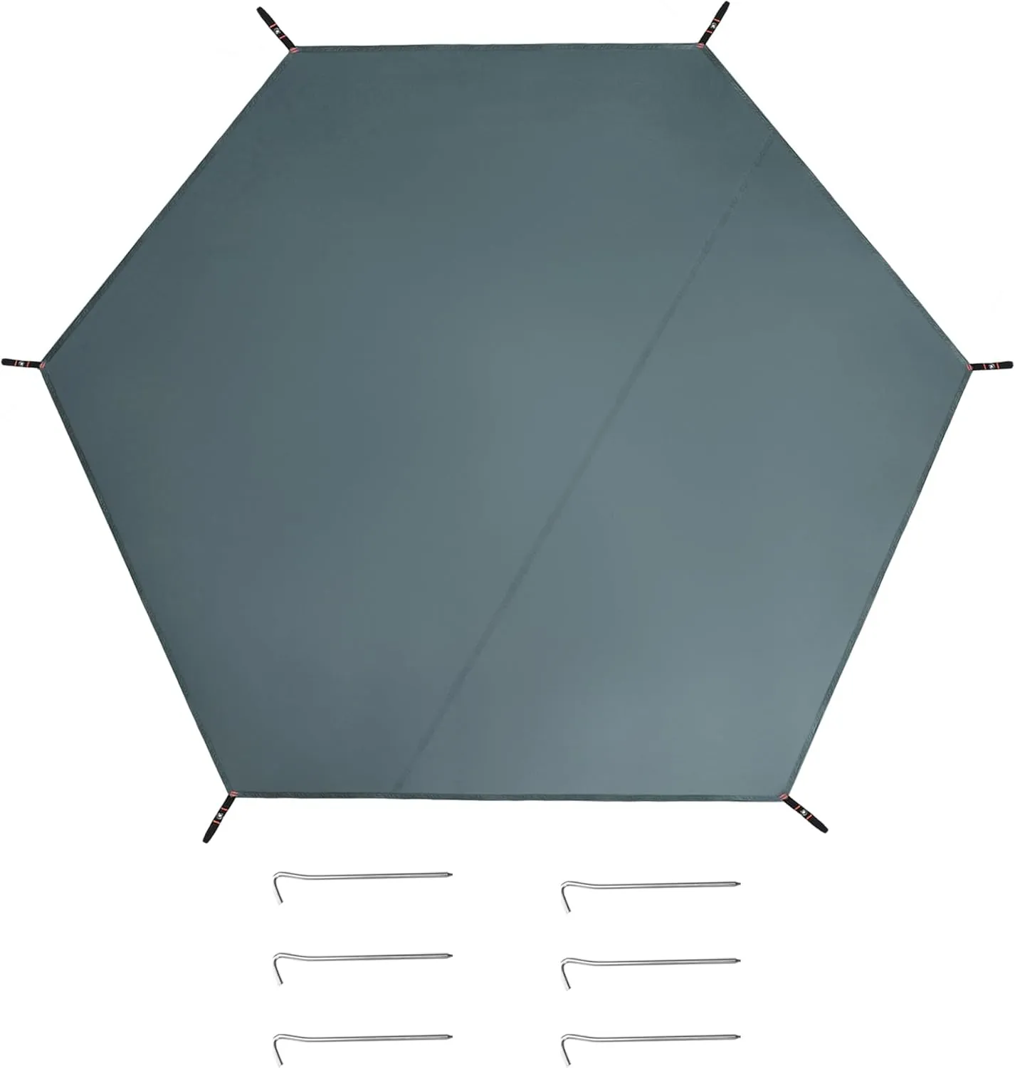 1 Set Waterproof Tent Tarp with Ground Nails, Tent Ground Sheet Mat for Camping Hiking, Tent Floor, Waterproof Camping Tarp, 145.67"x127.95", Gray