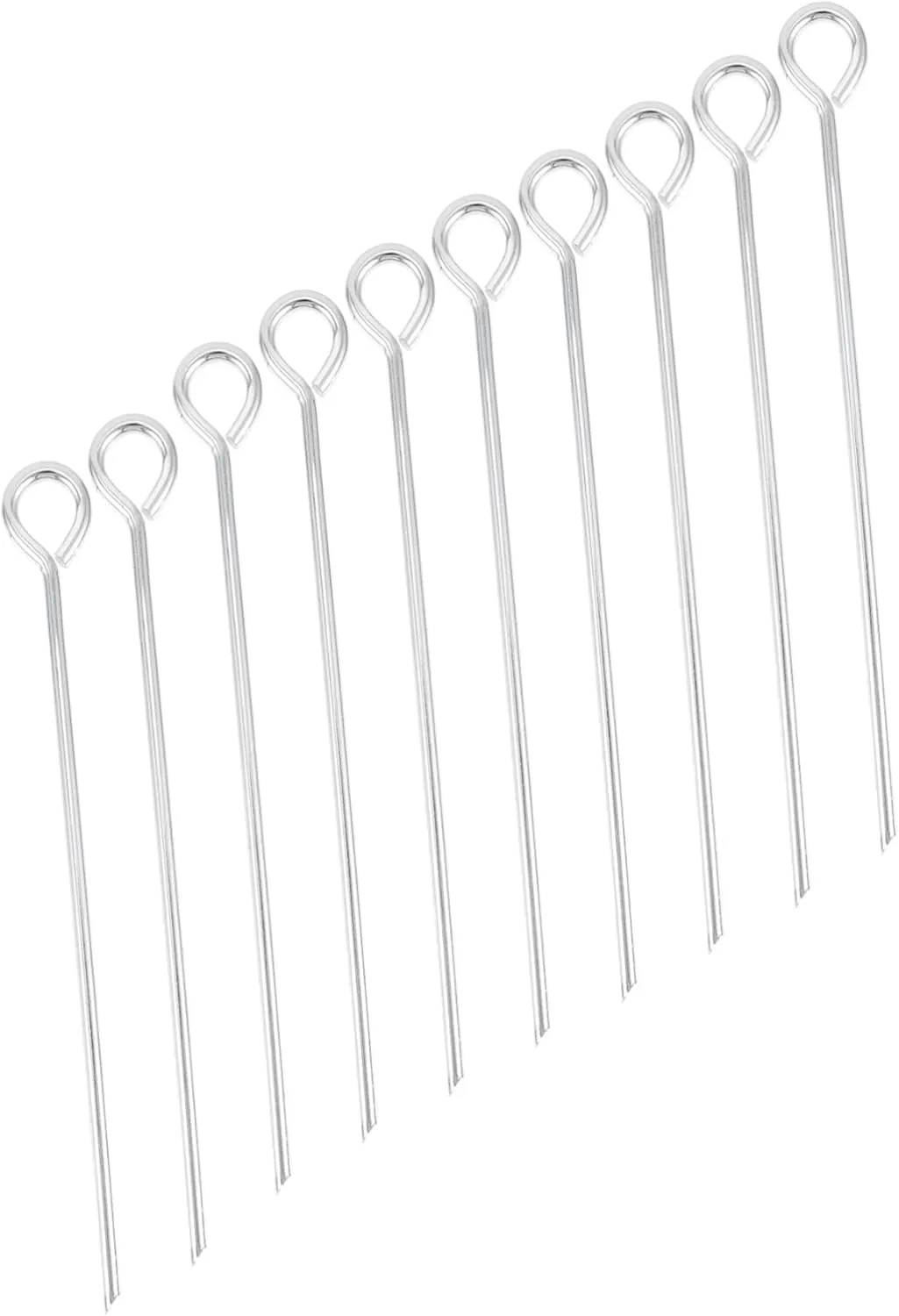 10 Pack Tent Anchors Heavy Duty Screw Tent Stakes Steel Ground Pegs for Camping Garden Canopy Tarp Easy Pull Out Hooks