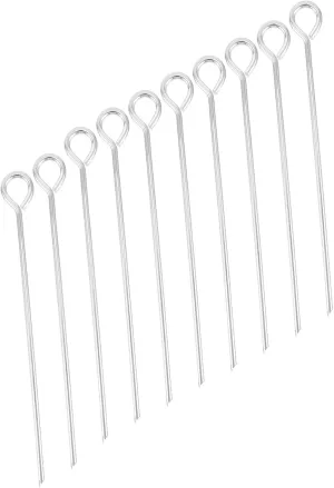 10 Pack Tent Anchors Heavy Duty Screw Tent Stakes Steel Ground Pegs for Camping Garden Canopy Tarp Easy Pull Out Hooks