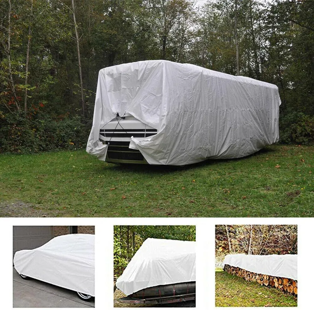 10' x 16' Tarps Heavy Duty Waterproof, 12 Mil White Poly Tarp Cover, UV Resistant, Rip and Tear Proof Tarpaulin with Grommets and Reinforced Edges for Roof, Patio, Camping, Boat, Pool