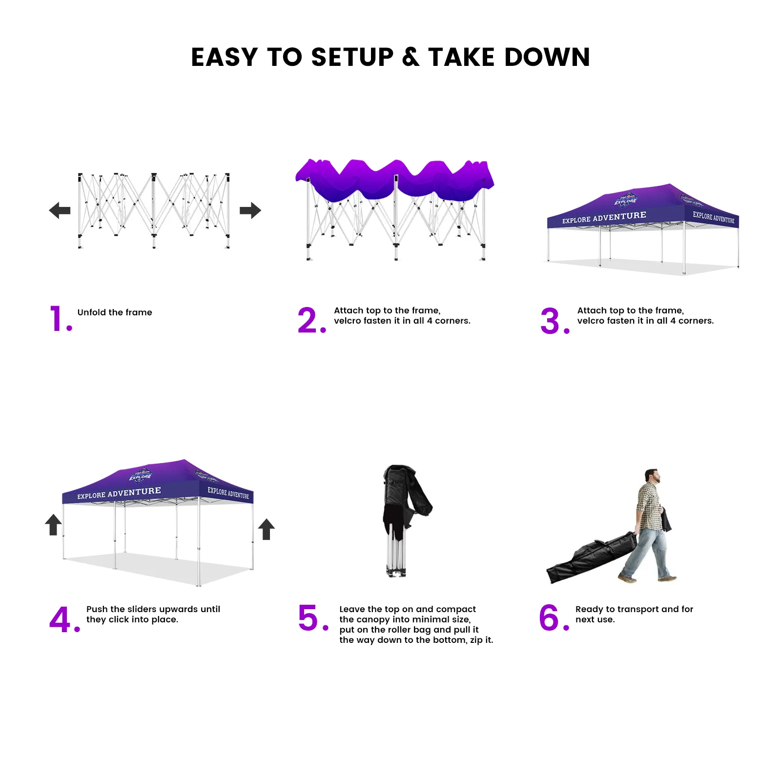 10' x 20' Canopy Replacement Cover