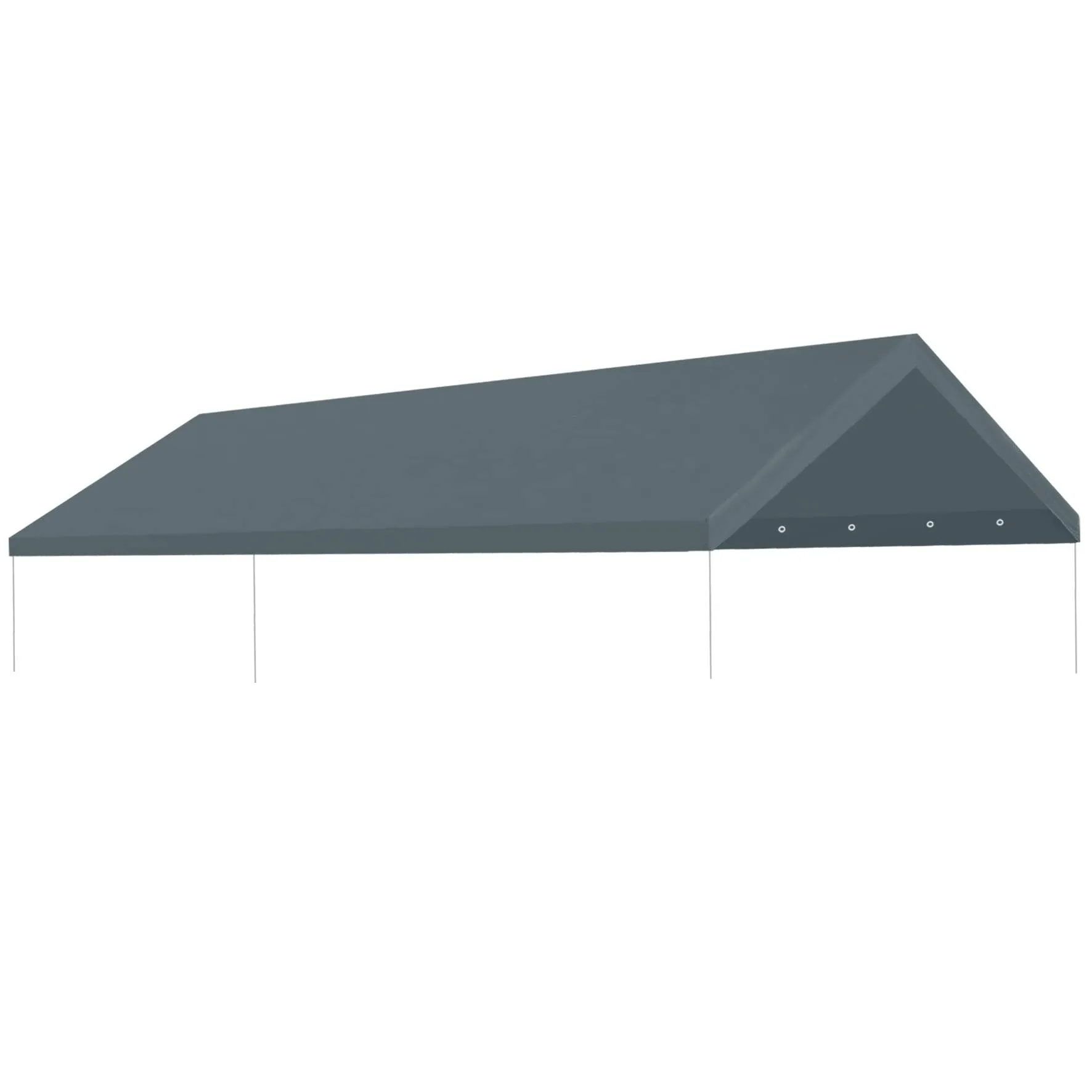 10' x 20' Upgraded Carport Canopy Top Replacement Cover for Car Garage Shelter Tent Party Tent with Ball Bungees 180g Heavy Duty Tarp (Only Cover, Frame is not Includ) (Grey, 10 x 20 ft)