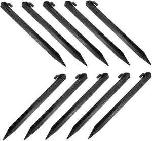 10pcs Tent Stakes Lightweight Mint Green Tent Stakes Heavy Duty Screw Replacement for Camping Tarp