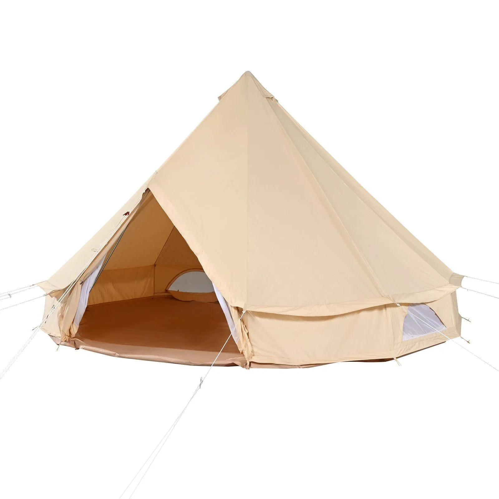 10'x Waterproof Wall Yurt Stove Detachable Jack Premium customer care Person 3M) Tent, with for Bell Buy-one-get-one 3-5 Glamping and Breathable Camping, Tent Side VEVOR Canvas Family 10'x98"(Diameter
