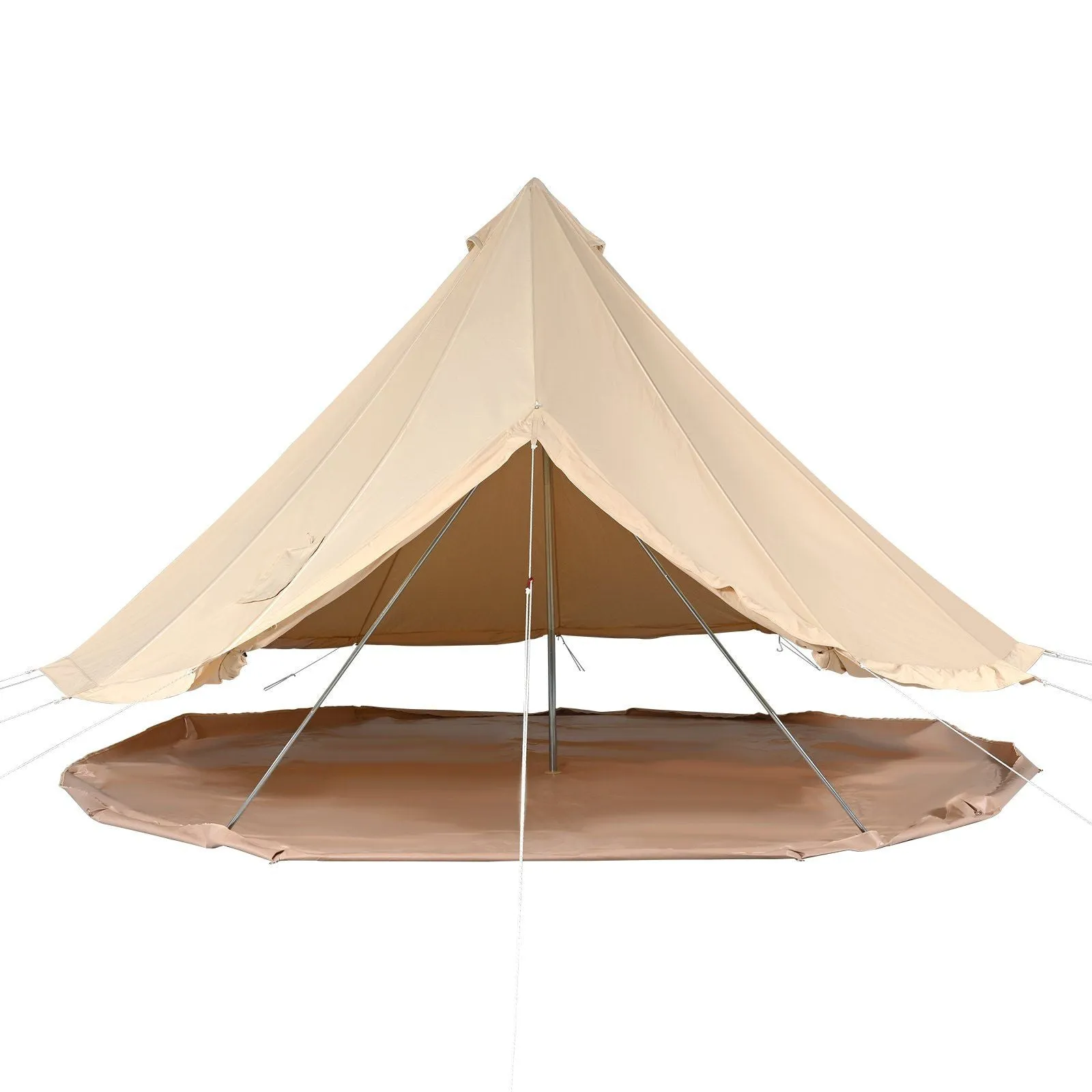 10'x Waterproof Wall Yurt Stove Detachable Jack Premium customer care Person 3M) Tent, with for Bell Buy-one-get-one 3-5 Glamping and Breathable Camping, Tent Side VEVOR Canvas Family 10'x98"(Diameter