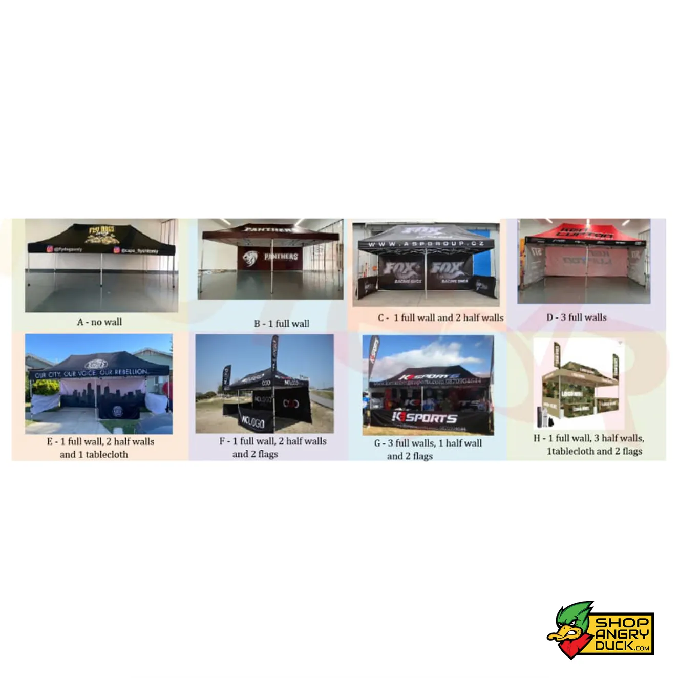 10x10 Tent Duck Package