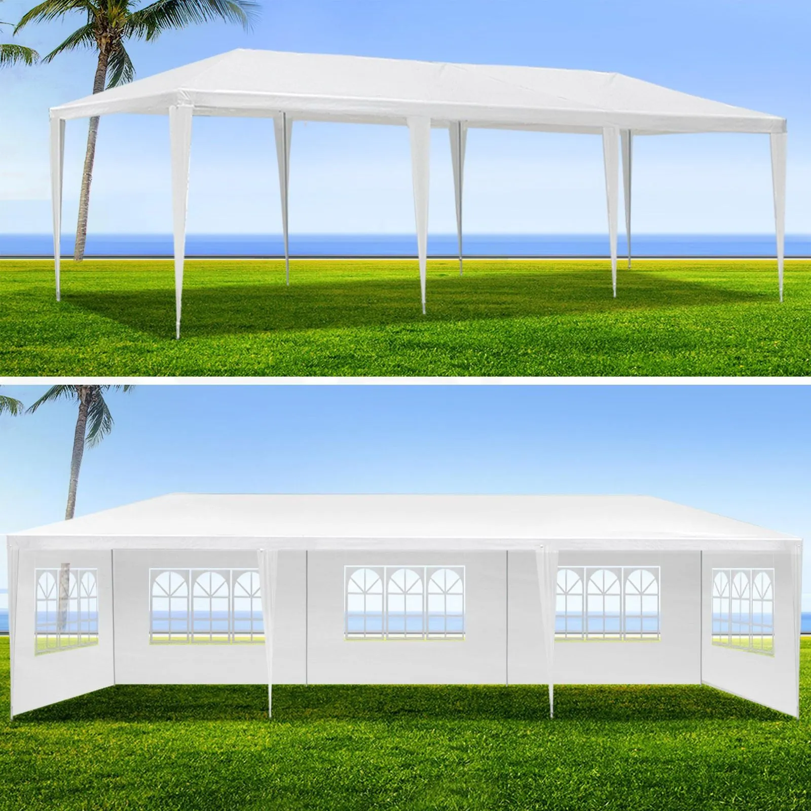 10'x10'20'30' Walls Curated collection w/ Gazebo Pavilion Duty Heavy Event Party Removable Canopy Tent Outdoor Outstanding