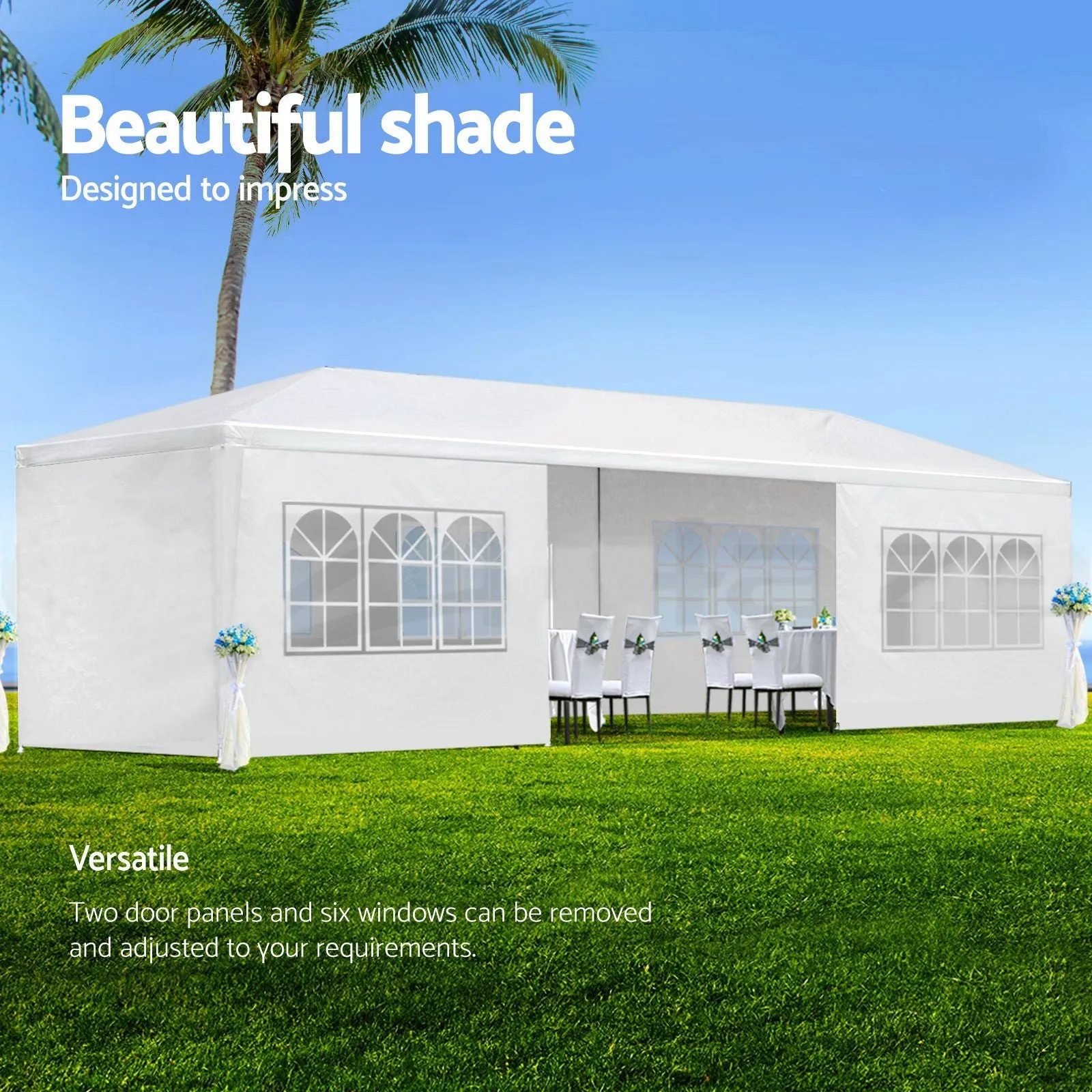 10'x10'20'30' Walls Curated collection w/ Gazebo Pavilion Duty Heavy Event Party Removable Canopy Tent Outdoor Outstanding