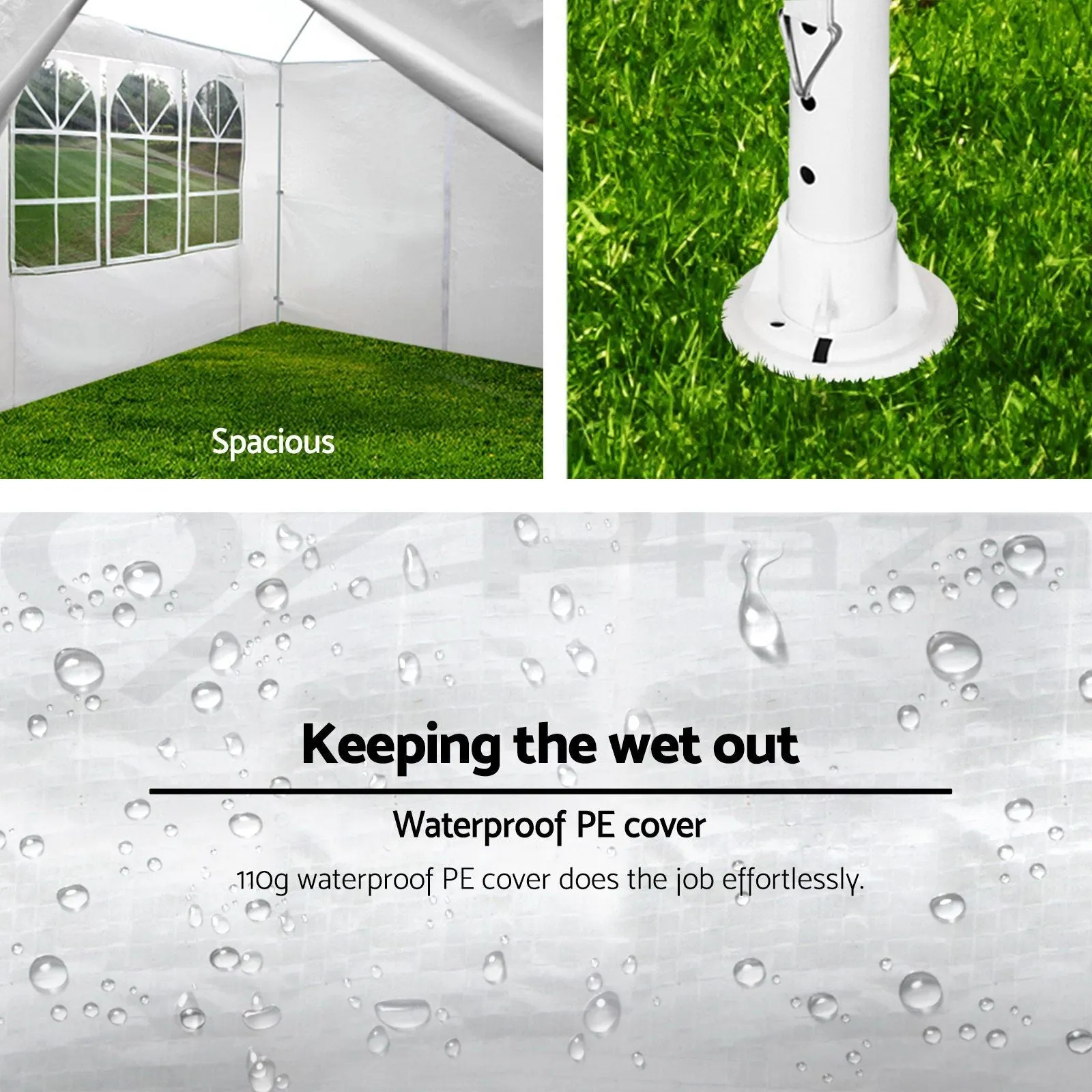 10'x10'20'30' Walls Curated collection w/ Gazebo Pavilion Duty Heavy Event Party Removable Canopy Tent Outdoor Outstanding