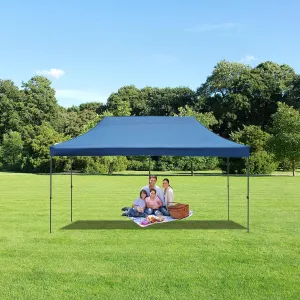 10x20 FT Pop Up Canopy Tents for Parties W/Wheeled Bag,Outdoor Waterproof Wedding Patio Gazebo W/6 Removable Sidewalls,Large Event Shelters W/Sandbags&Adjustable Height,for Party,Wedding,Blue