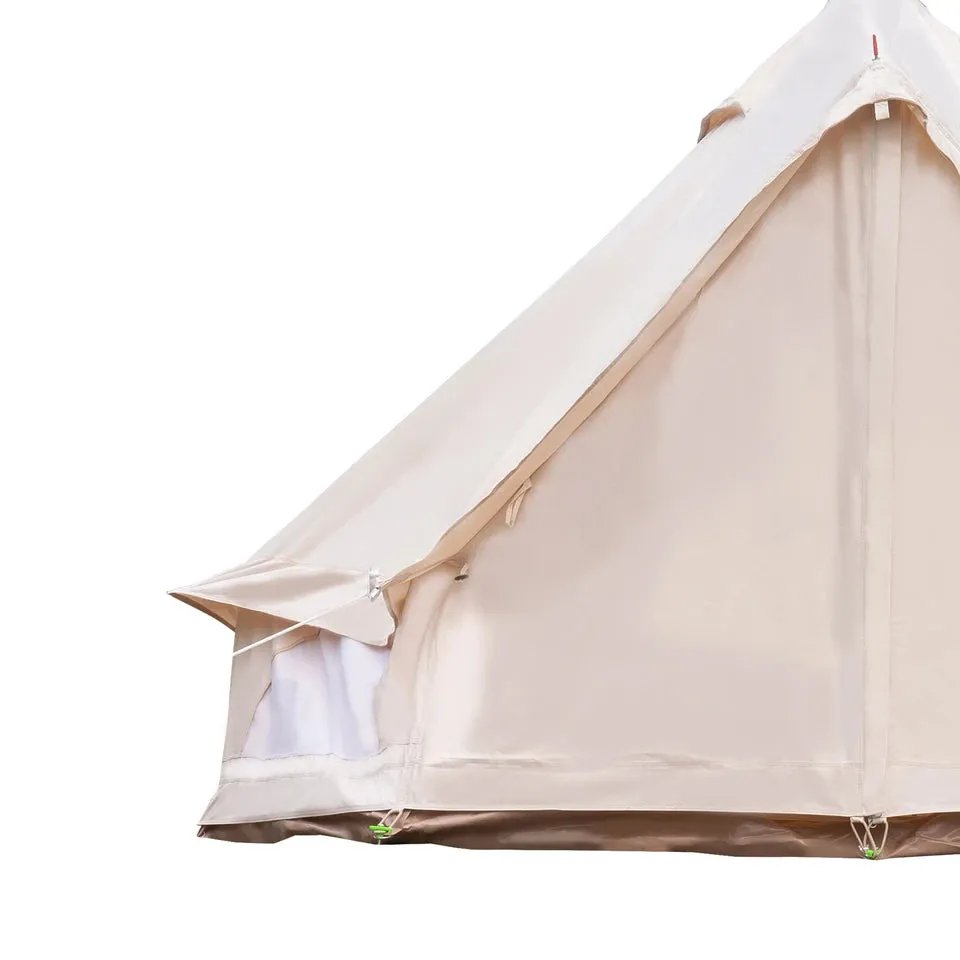 118*118*78In Mongolian Tent Outdoor Camping for Family Cotton Canvas Polyester Cotton  Foldable Bell Tent for Camping Hiking