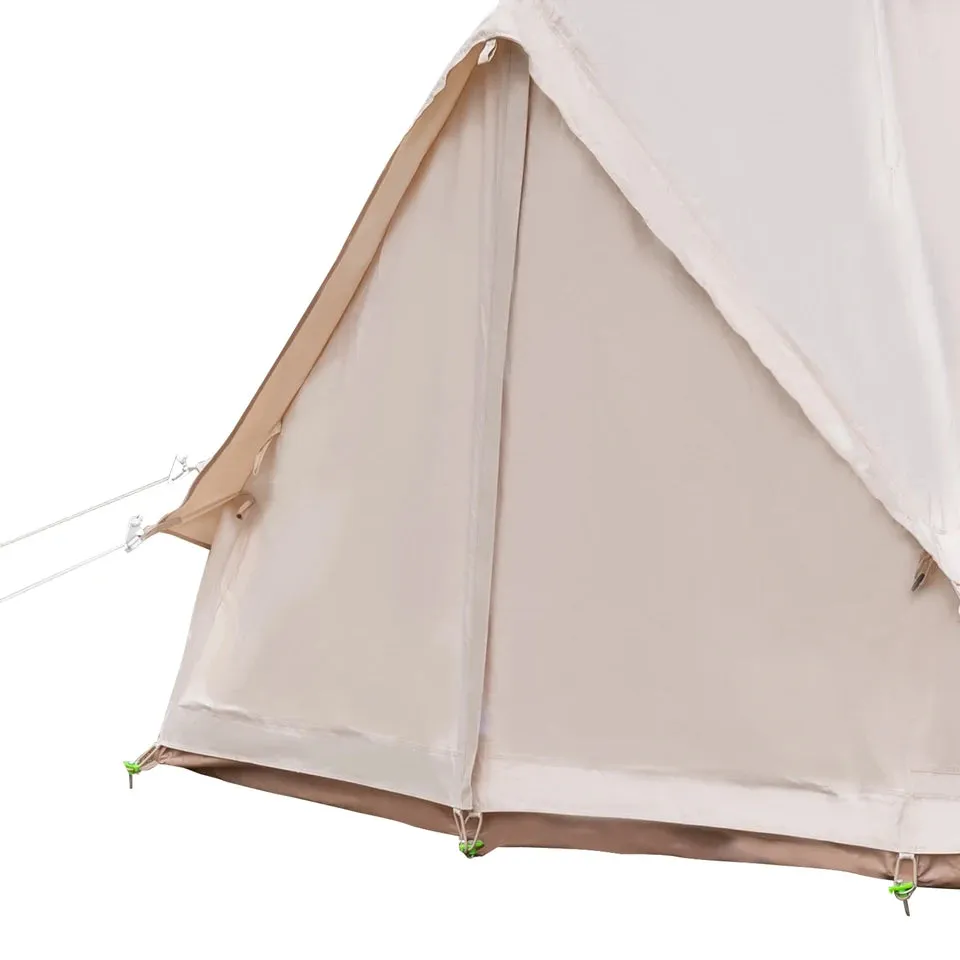 118*118*78In Mongolian Tent Outdoor Camping for Family Cotton Canvas Polyester Cotton  Foldable Bell Tent for Camping Hiking