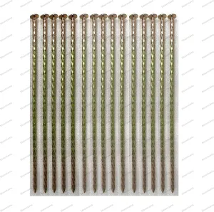 14-inch Galvanized Super Long Steel Nails for Wooden Piles Grass Floor Landscape Metal Yellow Nails Rust-Proof Extension Reinforcement Tent Camping Garden Anchor (20PCS)