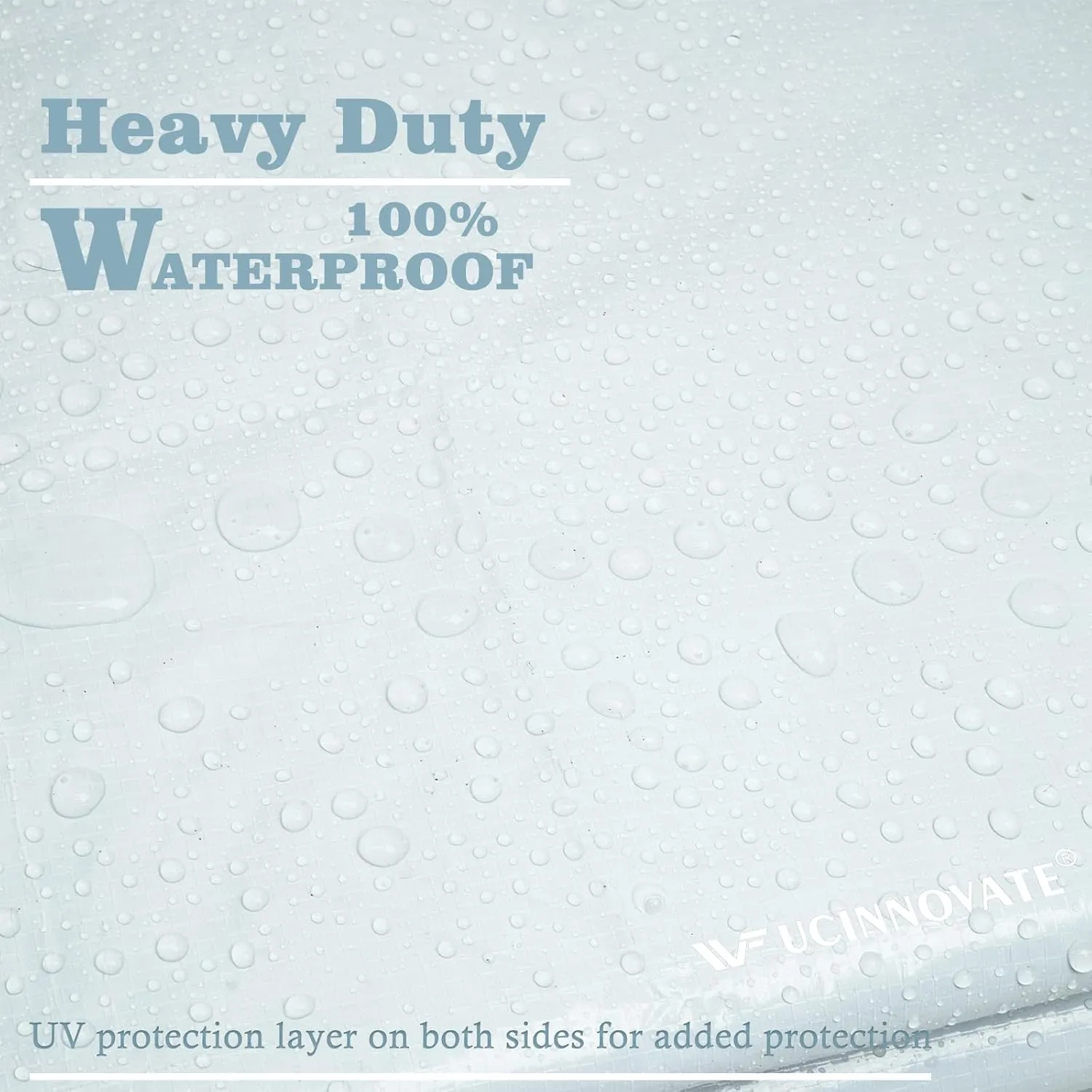 14Mil White/Black Heavy Duty Waterproof, 6.5x10 Ft UV Resistant Tarps with Grommets, Reversible Multipurpose Outdoor Protective Tarp Cover for Camping, Patio, RV, Pet Hutch Roof or Kennel
