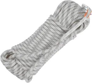 14mm Outdoor Indoor Workout Rope, 10~200m Static Rock Escape Rope for Ice Climbing Equipment, Fire Safety Rescue Rope (Color : White, Size : 14mm x 90m)