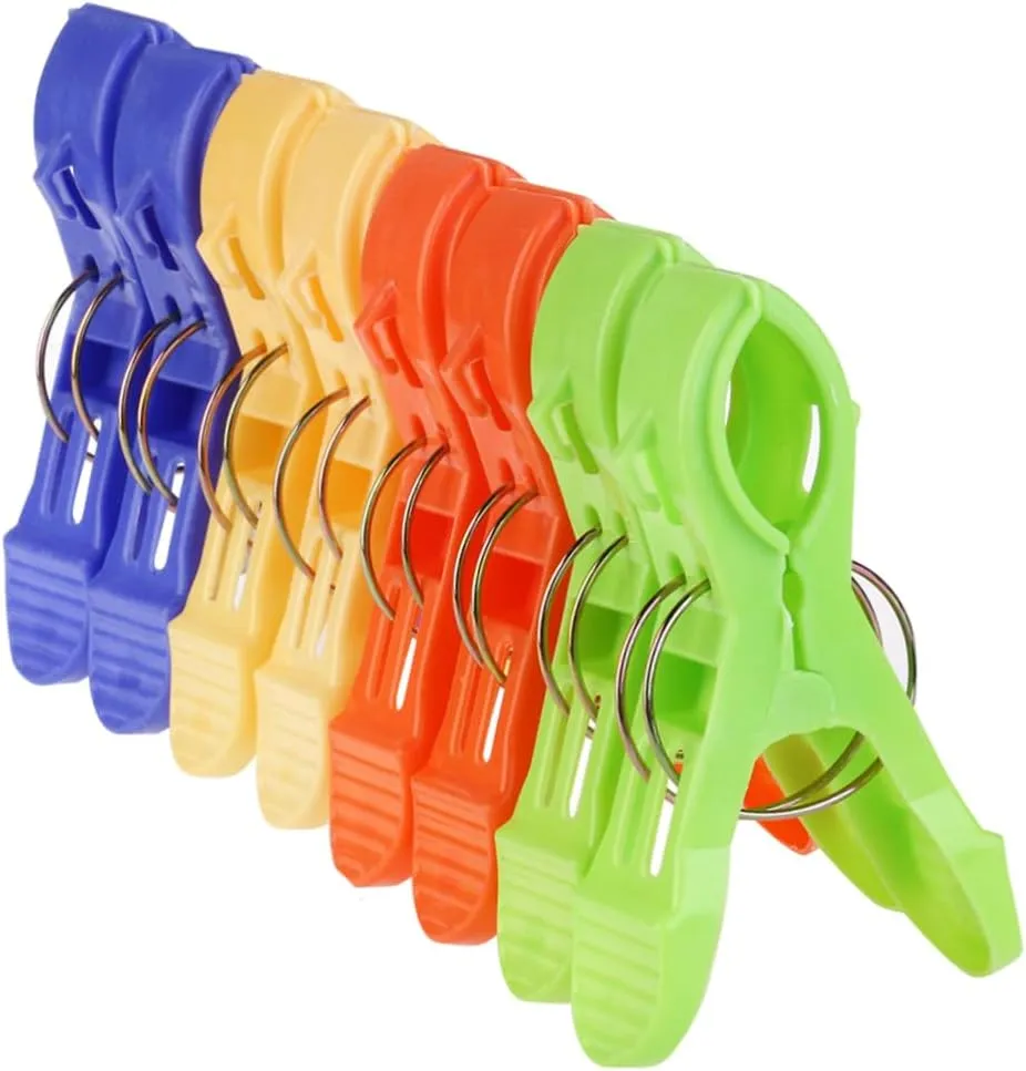 16pcs Heavy Duty Clamp Tarp Clips Tent Snaps for Camping Awnings Tarps Secure Outdoor Strong Installation