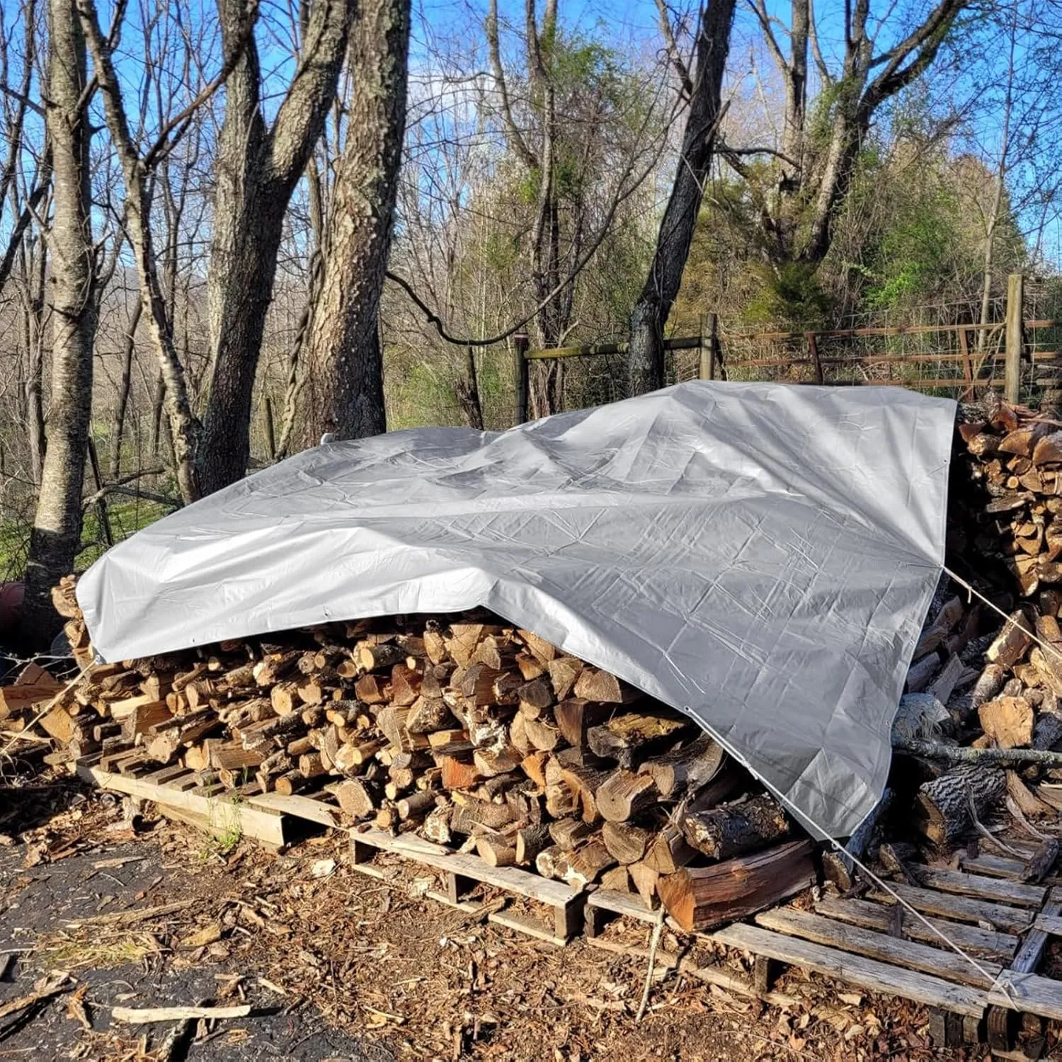 16x20 FT Tarps Heavy Duty Waterproof,12 Mil Large Tarps with Grommets and Reinforced Edges, UV Resistant, Tear&Fade Resistant, Heavy Duty Covers for Outdoors Patio Camping, 16 * 20 FT