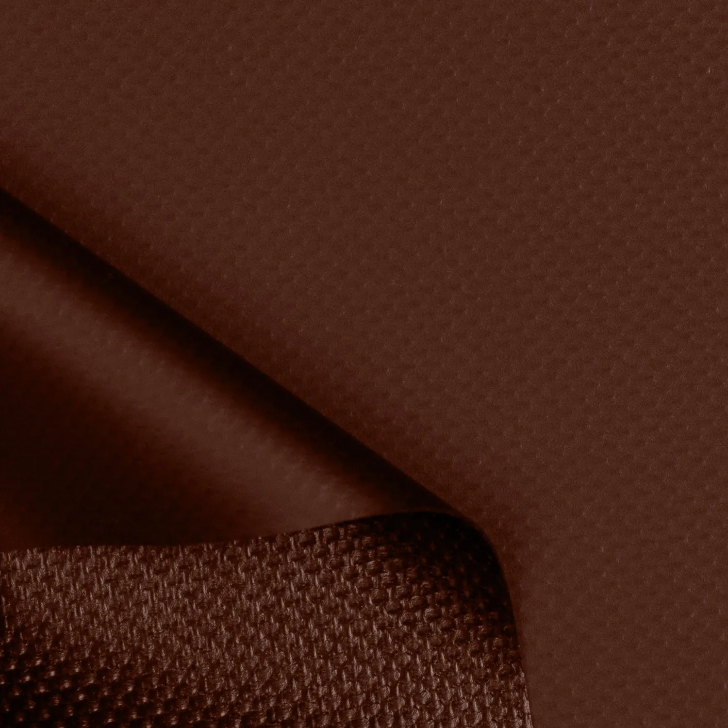 18 oz PVC Coated Polyester Tarp Roll - Chocolate