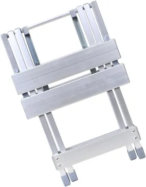 1Pc Aluminum Alloy Folding Stool Lightweight Compact Outdoor Chair for Camping Fishing Garden and Picnics Easy to Store and Use Smooth Surface Strong Load Bearing