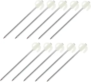 1Set Outdoor Glow Dark Tent Stakes Heavy Duty Camping Pegs with Carry Bag for Hard Ground Reliable Tent Anchors for Tents Tarps and More