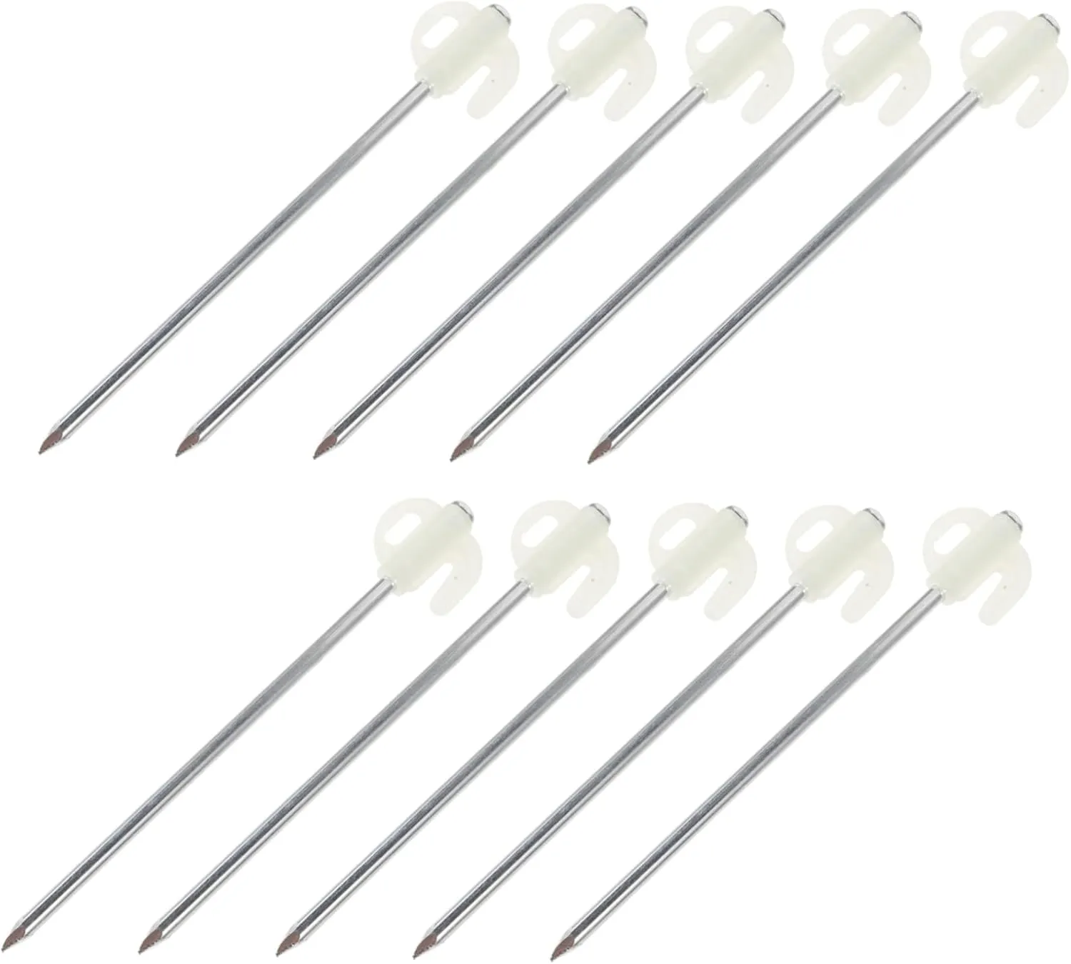 1Set Outdoor Glow Dark Tent Stakes Heavy Duty Camping Pegs with Carry Bag for Hard Ground Reliable Tent Anchors for Tents Tarps and More