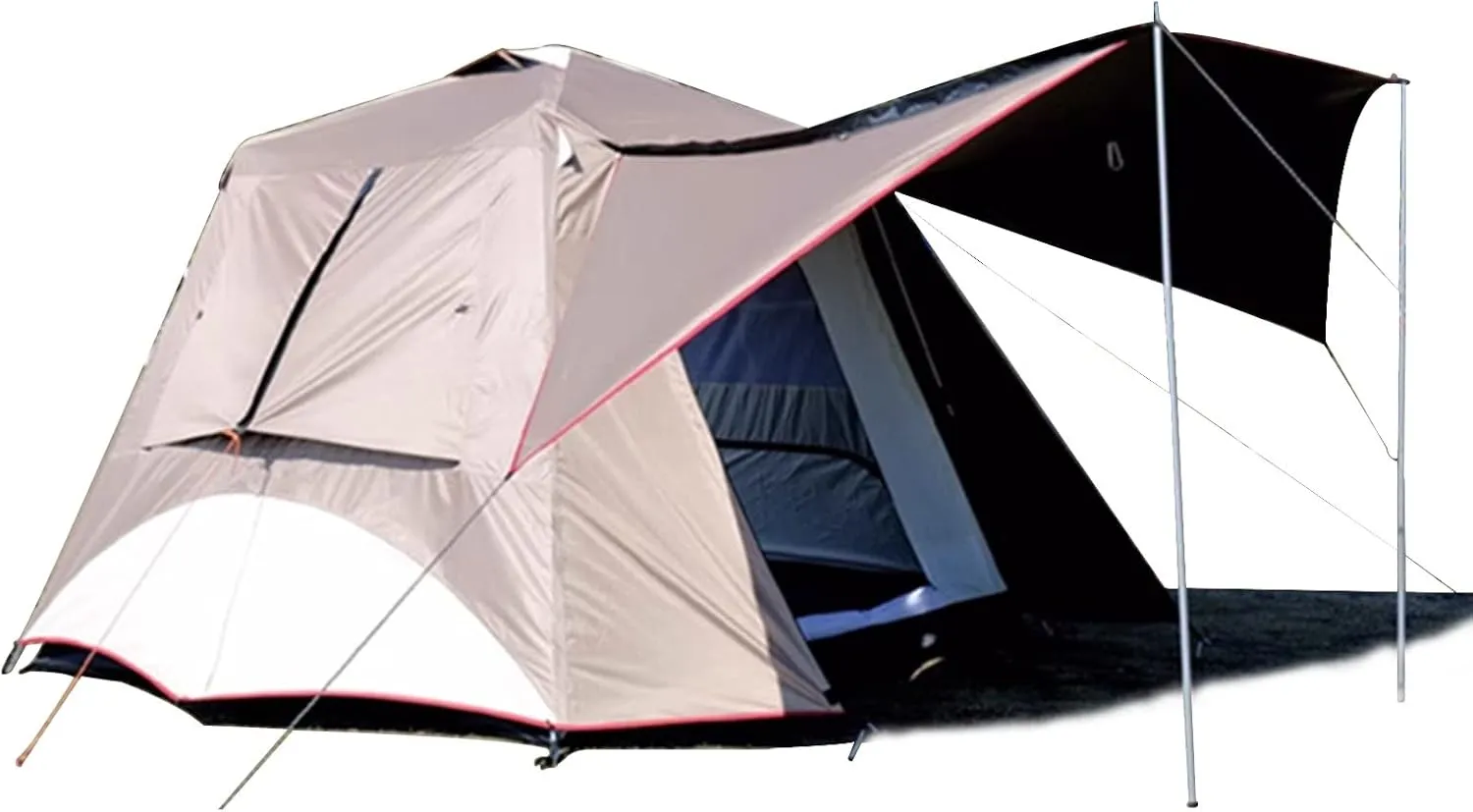2-3 Man Person Instant Tent Automatic Pop Up Ultralight Dome Tents,4 Seasons Waterproof Windproof Family Camping Tent with Removable Outer Tarpaulin,Double Layers