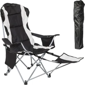 2 Pack Padded Camping Chair   Camping Chair w Foot Rest