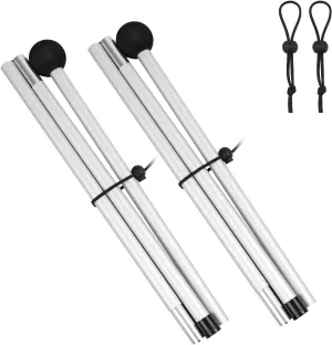 2 Packs Replacement Beach Tent Poles,Aluminum Canopy Foldable Poles