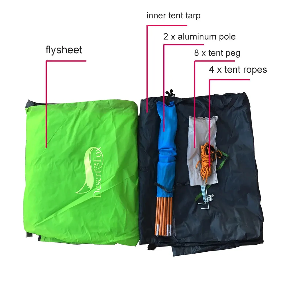 2-Person Backpacking Tent: Lightweight, Waterproof Camping Shelter