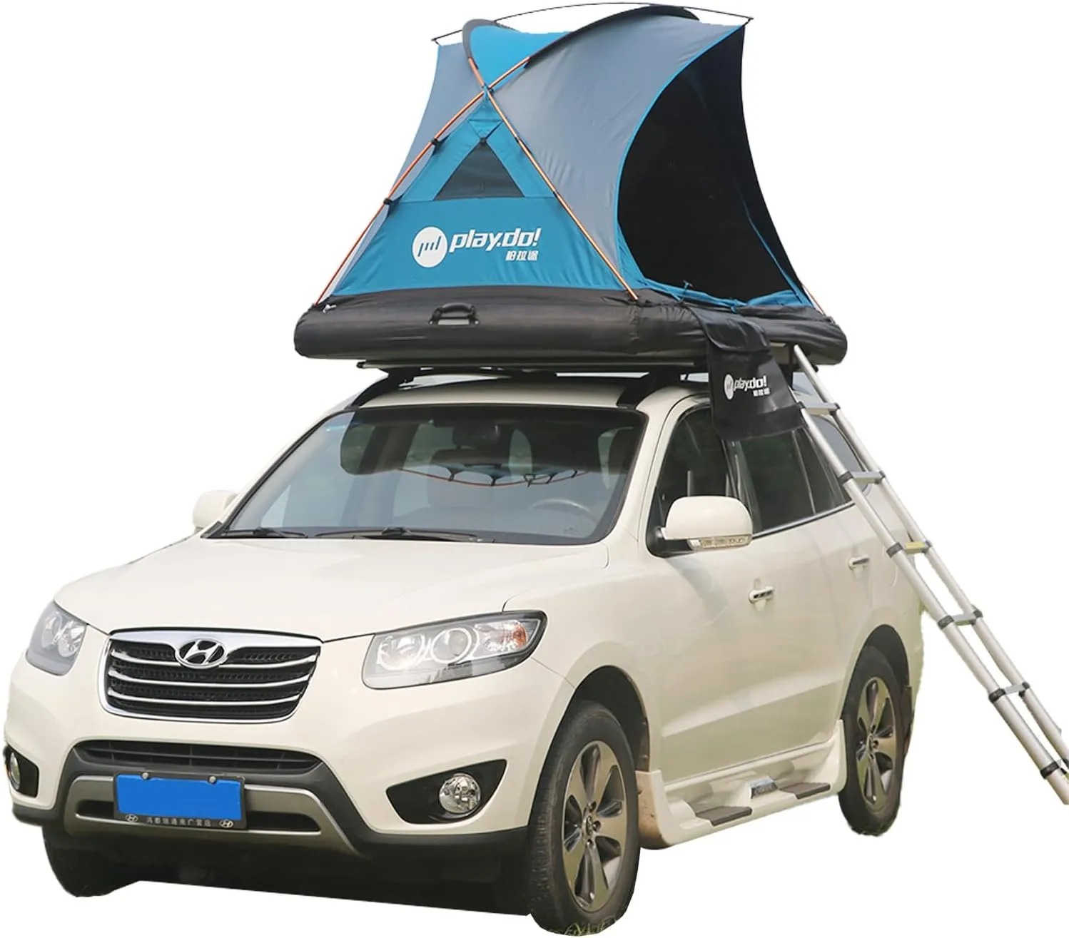 2 Person Inflatable Car Roof Top Tent with Pump,4 Season Waterproof and Sun Resitant Camping Dome Camping Tents for SUV, Truck and Universal Car Tent,Easy Setup