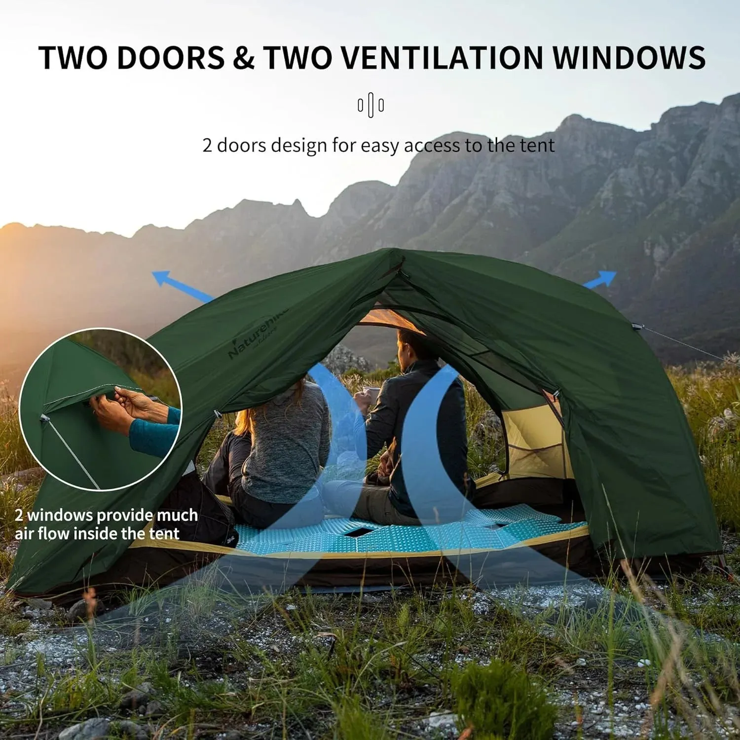 2 Person Waterproof Camping Tent