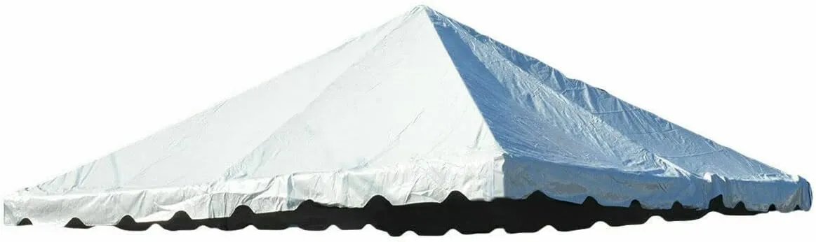 20' x 20' Replacement PVC Vinyl Tent Top | White | Compatible with Party Tents Direct Weekender West Coast Frame Tent | Waterproof | UV Resistant | Heavy Diuty