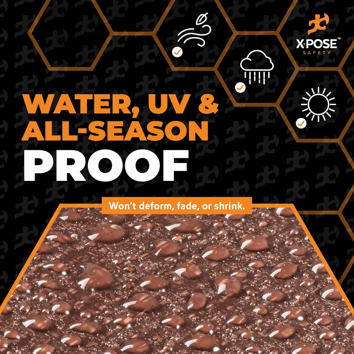 20' x 20' Ultra Heavy Duty Brown/White Tarp - 20 Mil, Waterproof, UV Protection, Reinforced Corners - Extra Large Outdoor Tarp Cover for Rain, Camping, Tent