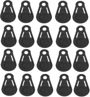 20pcs Windproof Fixing Tent Canopy Buckles Plastic Rainproof Tarp Clips Tarp Clamps with Lock Grip Sun Screen Linoleum Fastener Holder for Camping Garden Farm