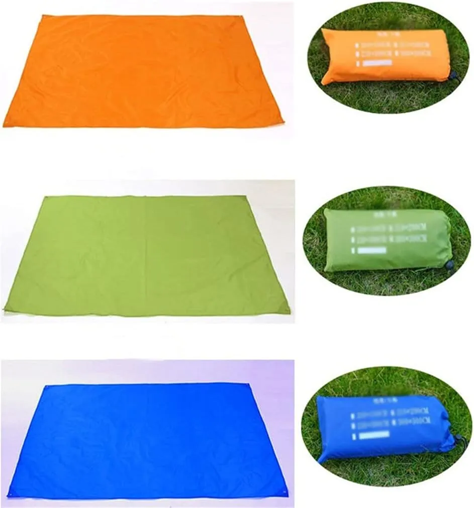 210x150cm Waterproof Tent Floor Tarp Picnic Mat Pocket Tent Footprints Beach Tarp Sack for Camping Hiking Mat