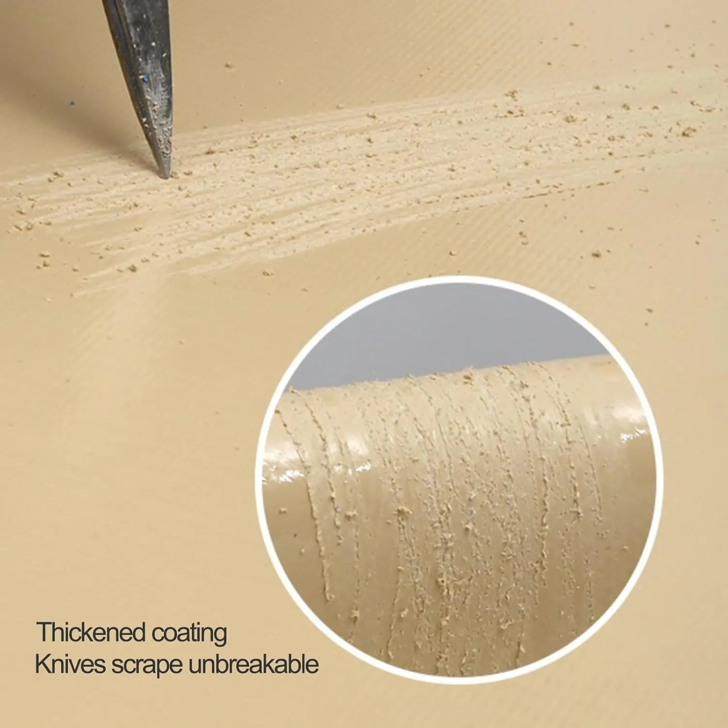 2mx2m/2mx3m/2mx4m/3mx3m Beige Heavy Duty Tarpaulin Sheet 500g/㎡ with Metal Grommets Canopy Tent for Rain Shelter, Camping, Outdoor and Pool Ground Sheet Tarps Cover(1.5x4m)