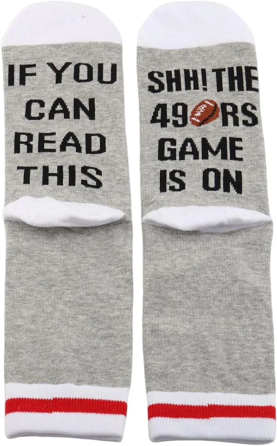 2PAIRS Novelty Fans Gift Socks If You Can Read This SHHH The Football Game Is On Football Fans Gift