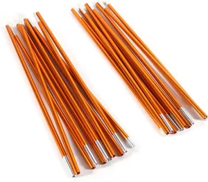2pcs Tent Poles Replacement 13.28ft, Aluminum Tent Pole Repair Kit, 11 Segments Flexible Tent Poles for Camping Hiking Backpacking Tent, Rod Diameter 0.33 inch / 8.5mm