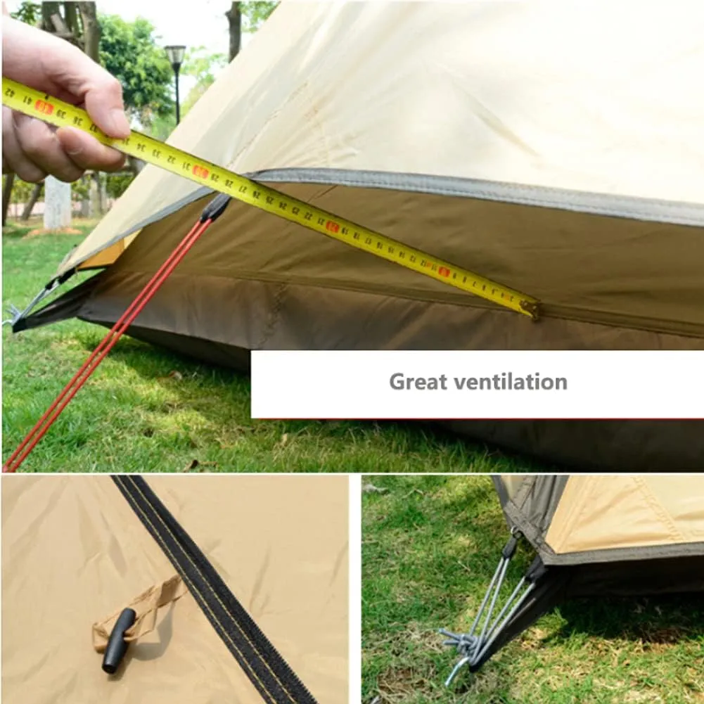 3-4 Person Camping Family Teepee Tent Outdoor Double Layers Indian Tipi Tent Suitable for Camping Hiking Holidays