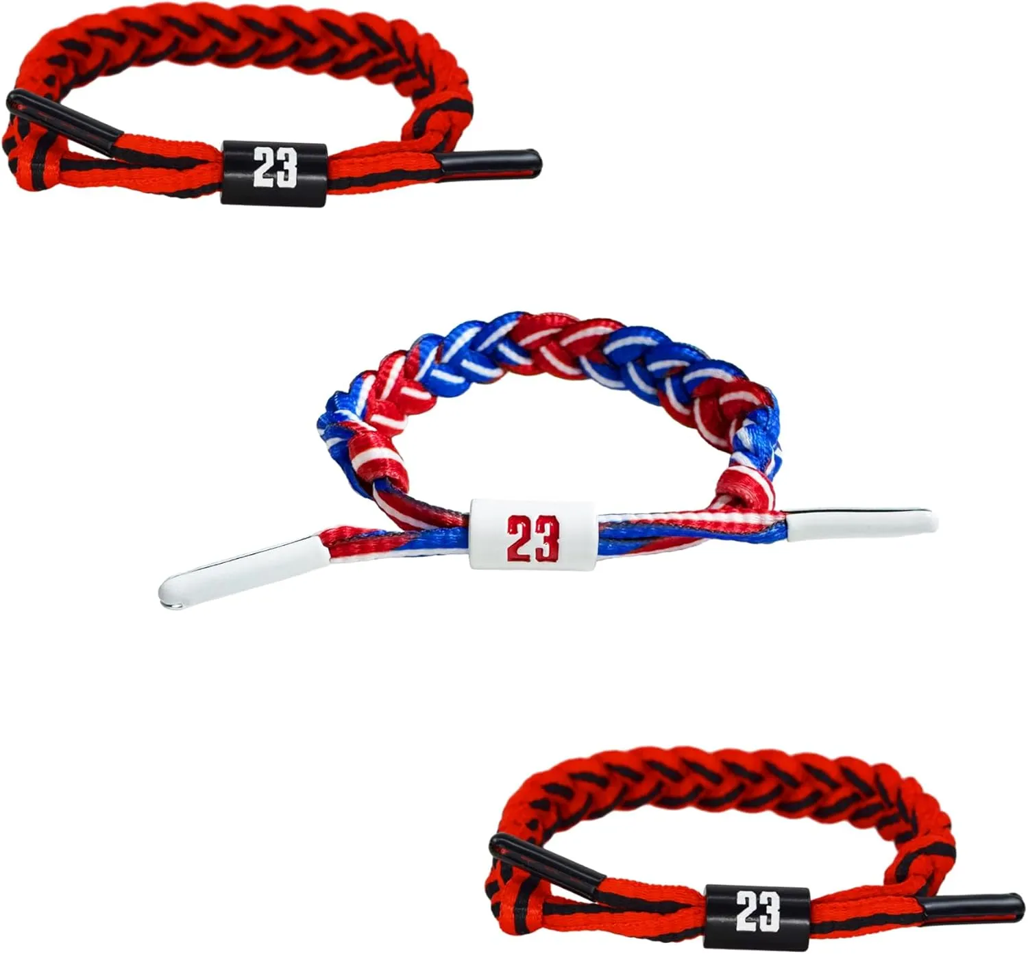 3 Pairs Elite Basketball Crew Socks, 23 Mens Athletic Sock with Shoelace Bracelets, League Team Sports-Star-Fans Gift