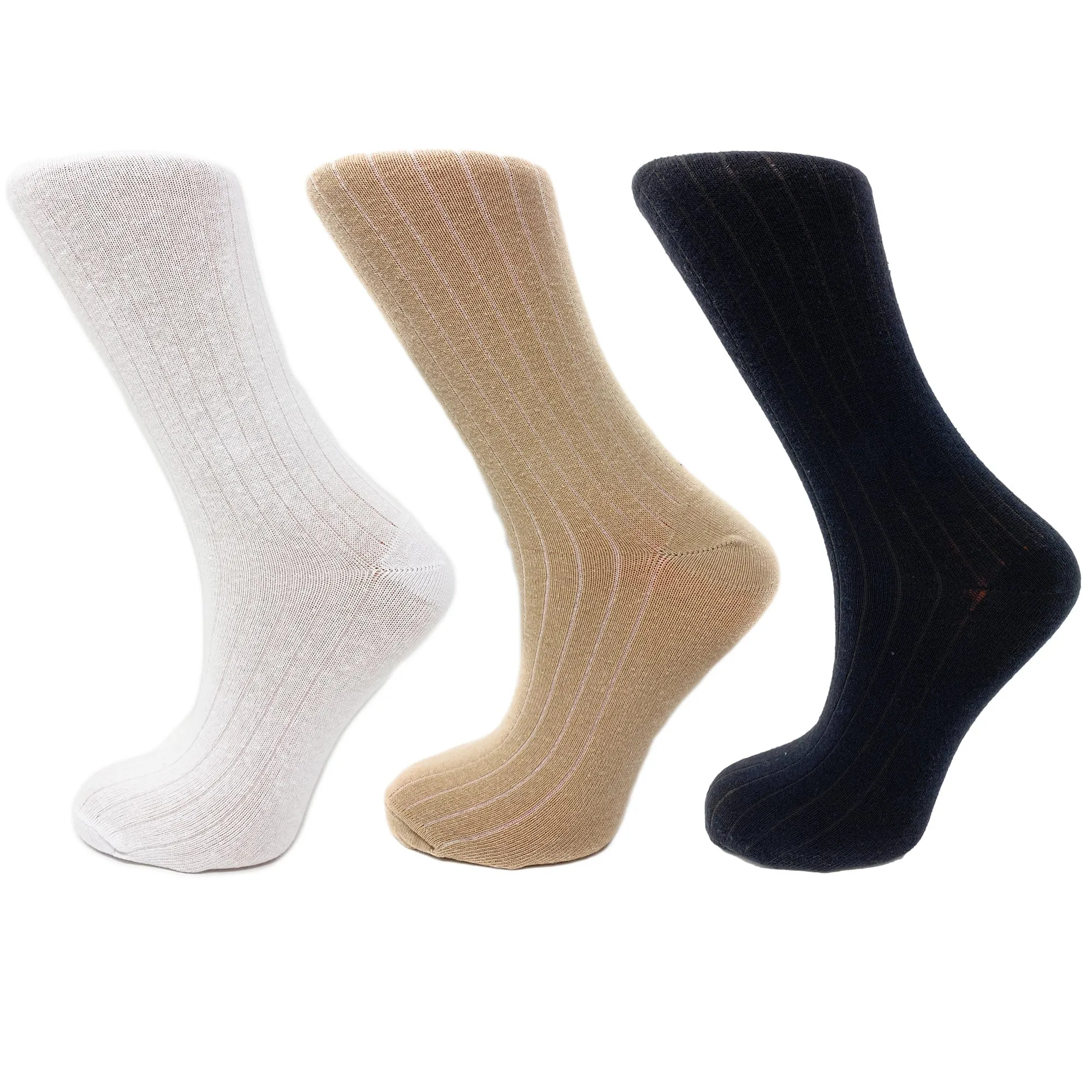 3 Pairs of Women'S Mid-Calf Colorful Socks - Soft, Breathable, & Moisture-Wicking
