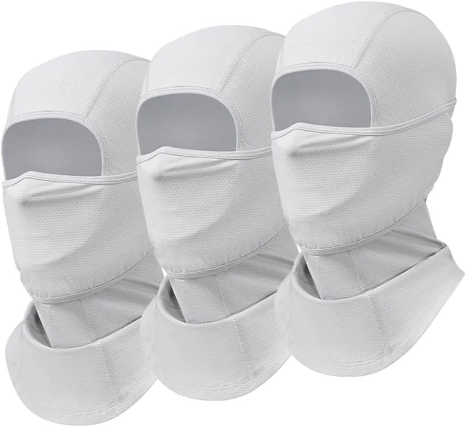 3 Pieces Face Mask Moveable Balaclava C-Pap Mask Summer Sun Protection Breathable Balaclavas for Men Women Cycling Outdoor