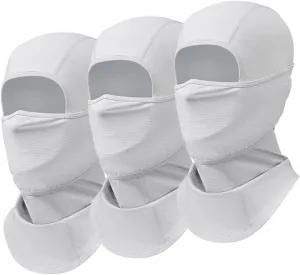 3 Pieces Face Mask Moveable Balaclava C-Pap Mask Summer Sun Protection Breathable Balaclavas for Men Women Cycling Outdoor